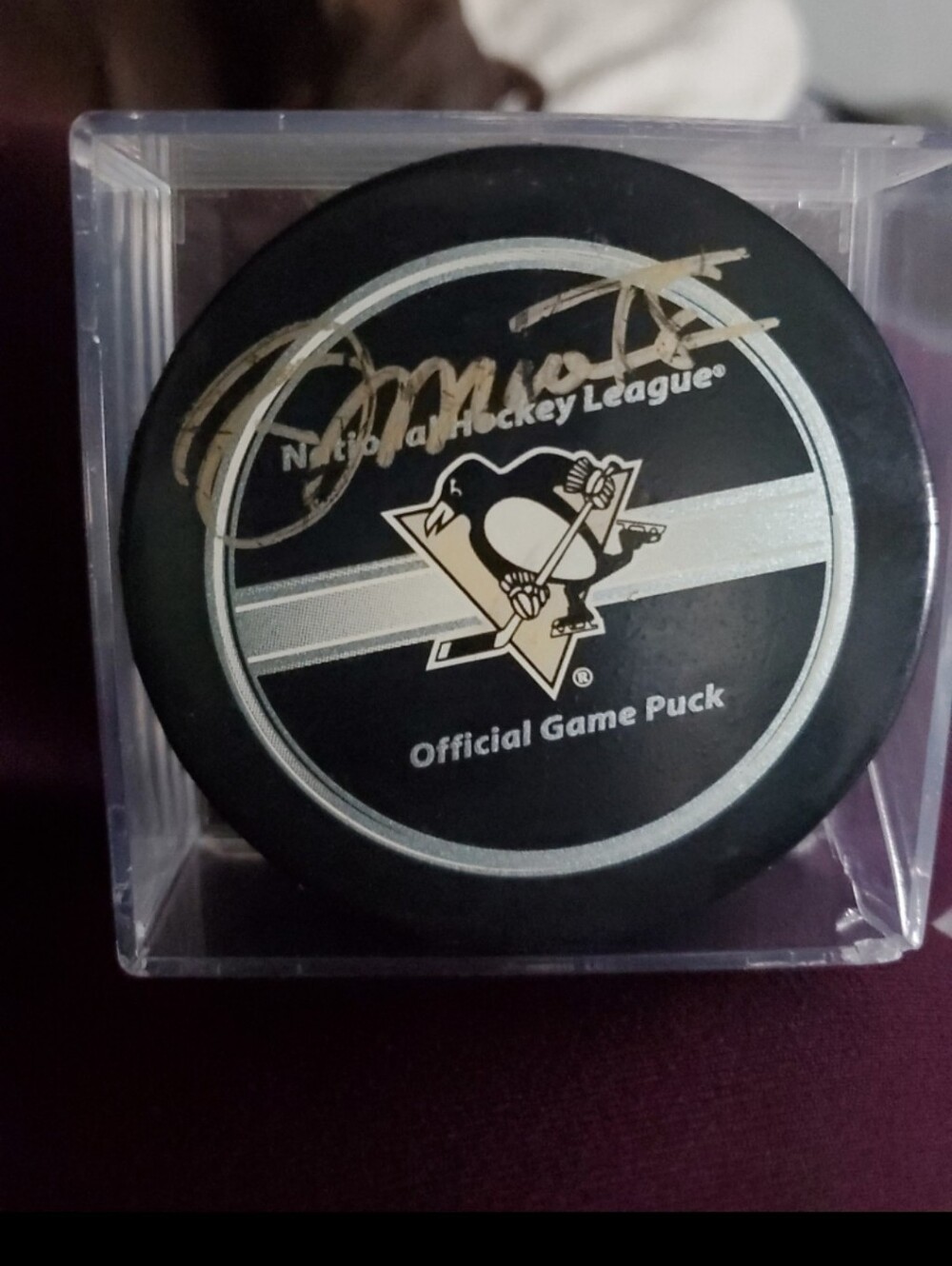 Pittsburgh Penguins NHL Official Game Puck Signed Autographed by Olli Määttä